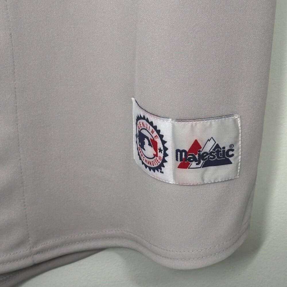 New York Yankees VTG Majestic MLB Jersey Gray #5 Joe DiMaggio - Medium - Picture 6 of 7